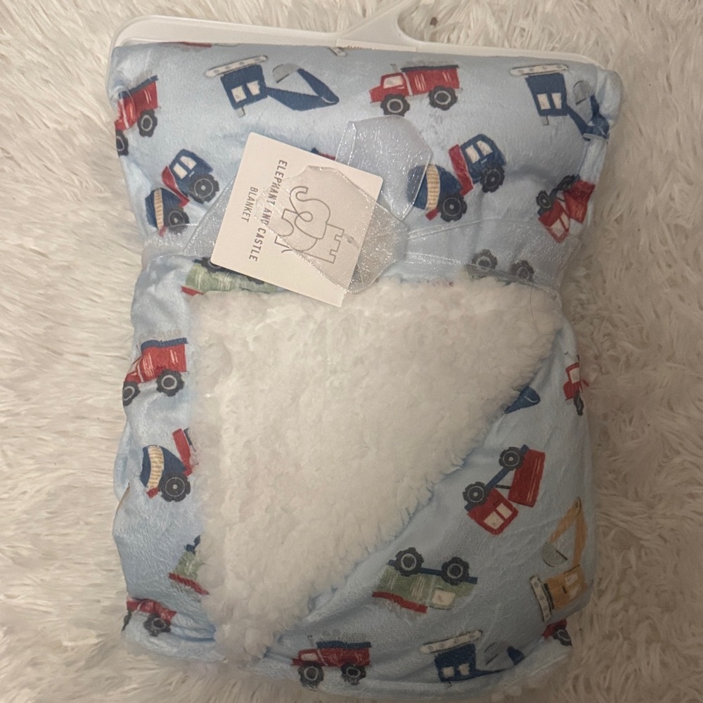 Cozy Kids Blanket with Vehicle Print